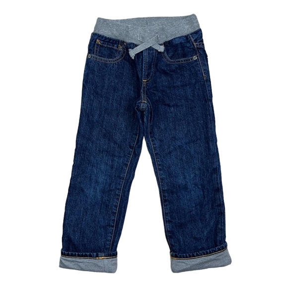 GAP Jersey Lined Pull On Jeans Size 5 Dark Wash - Picture 12 of 12